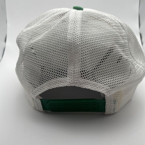 Vintage John Deere Hat Cap White Green Adjustable Double Snapback Trucker Rope - Picture 5 of 11